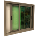 Green tinted glass residential style house window design philippines